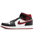 Air Jordan 1 Mid 'Black / White / Gym Red' – 554724-122